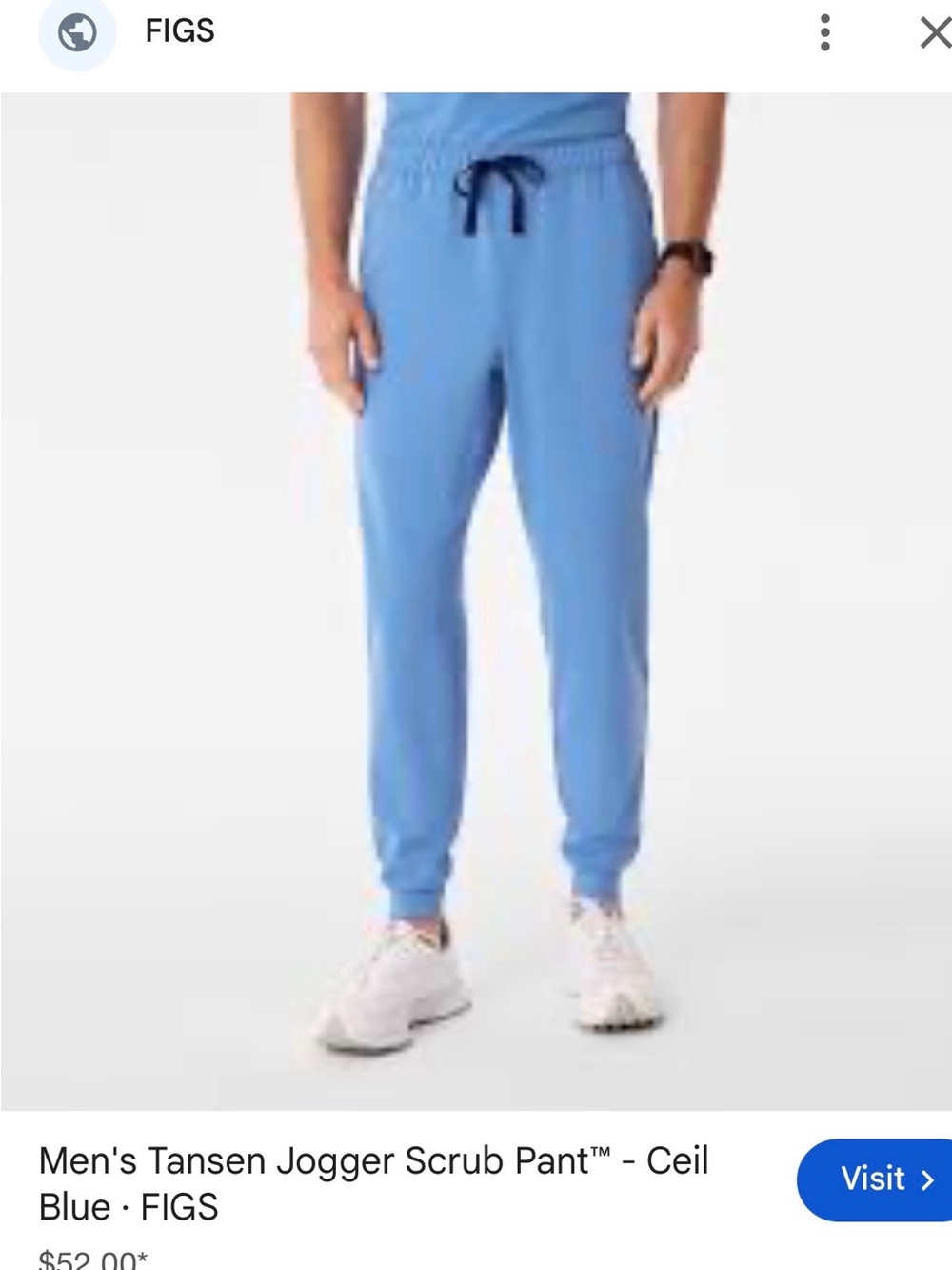 FIGS Men’s Tansen Jogger — Ceil Blue